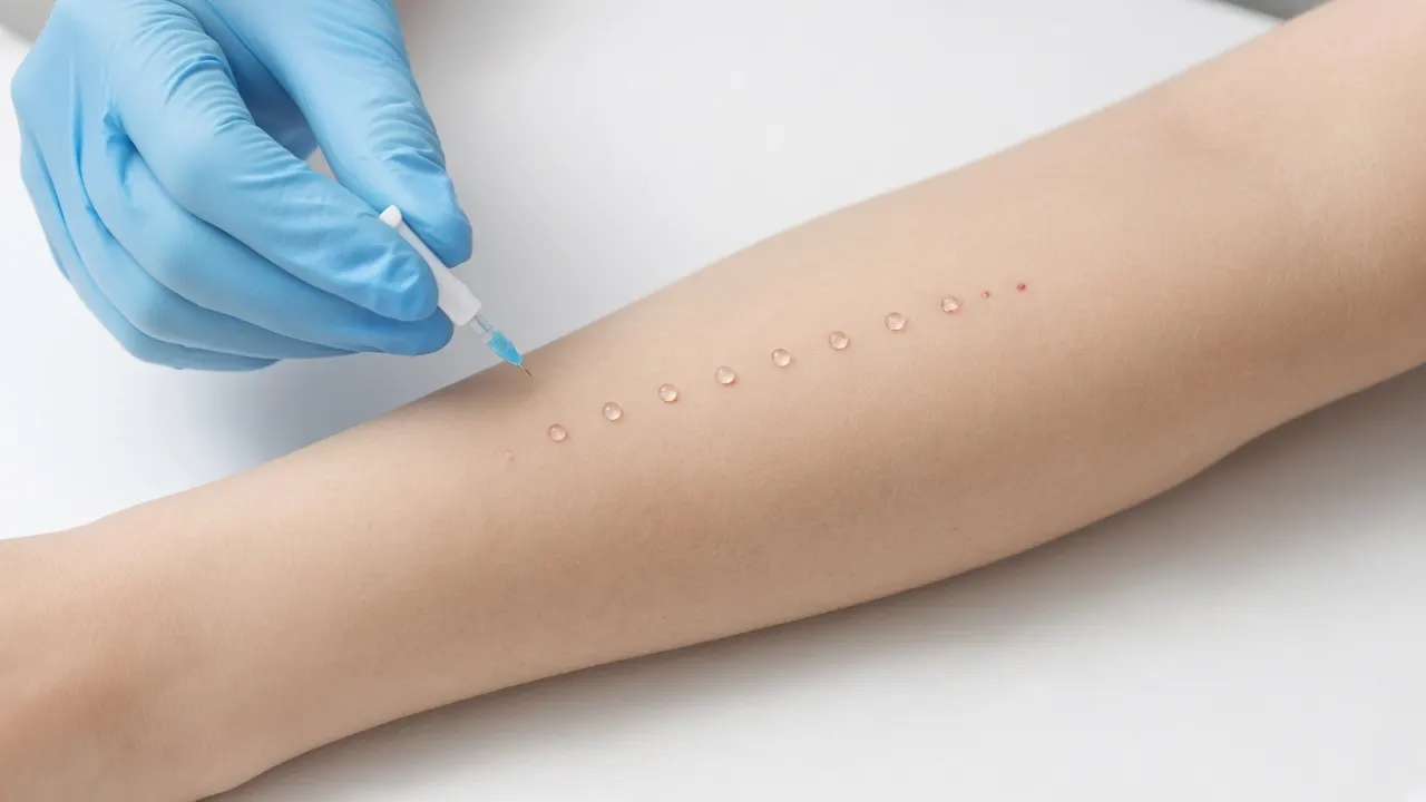 Immagine illustrativa di un prick test