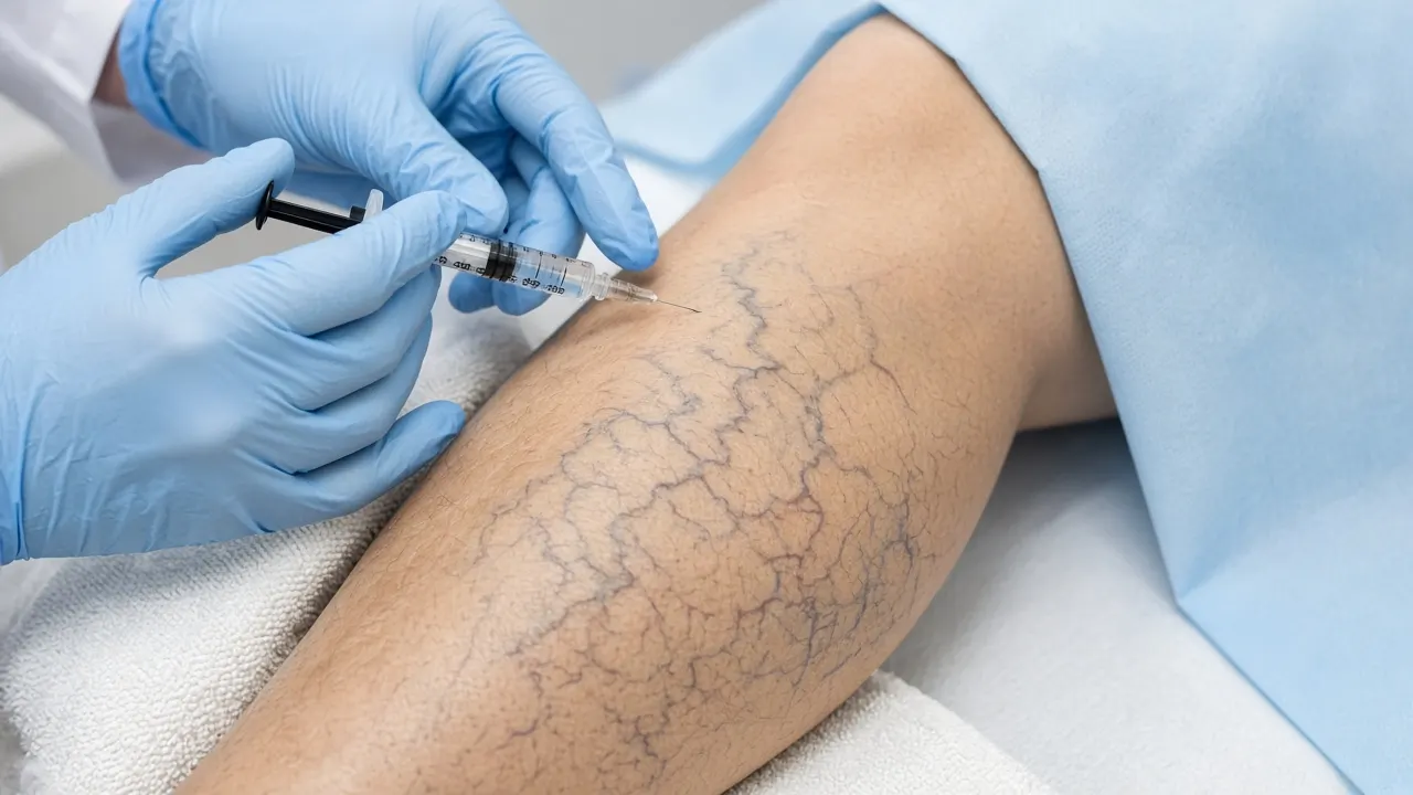 Immagine illustrativa di una scleroterapia