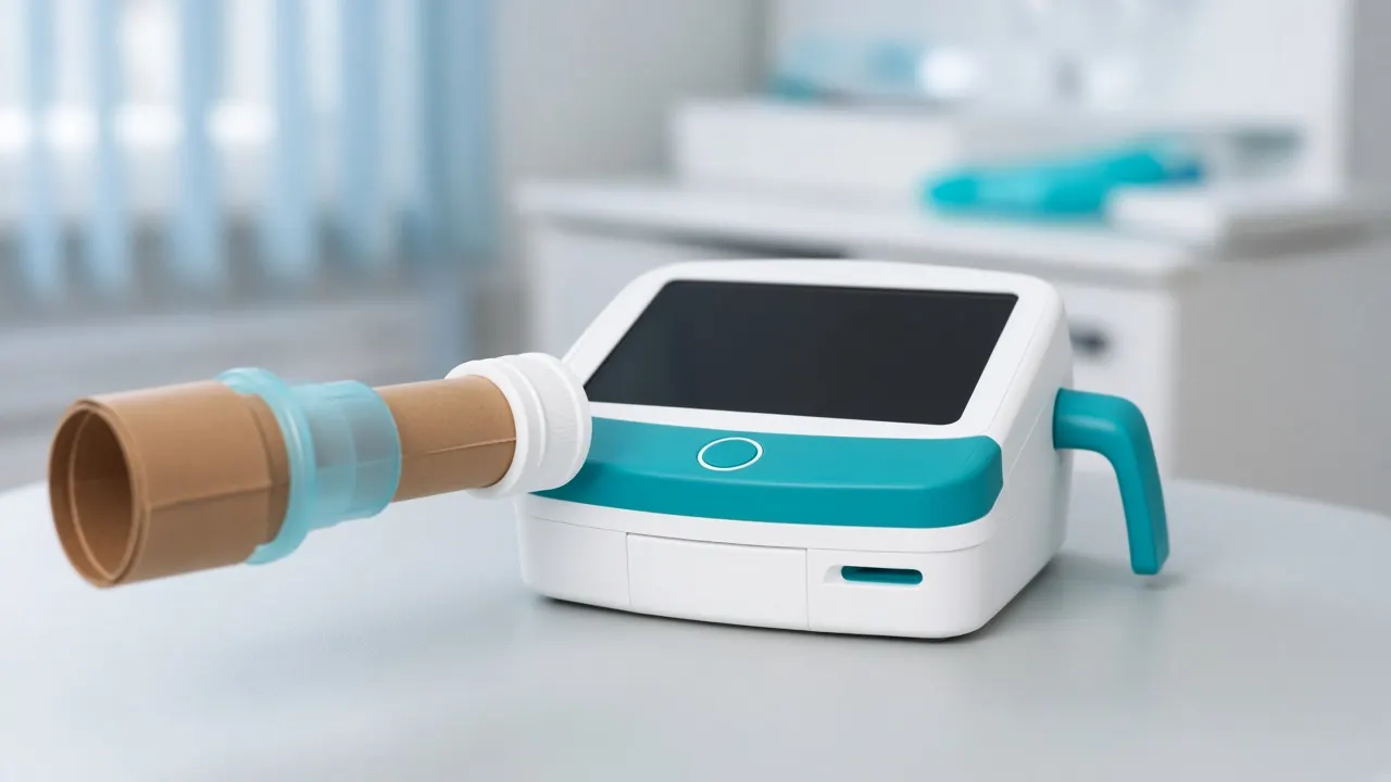 Immagine illustrativa di una spirometria